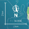 Compass, ruler and map scale