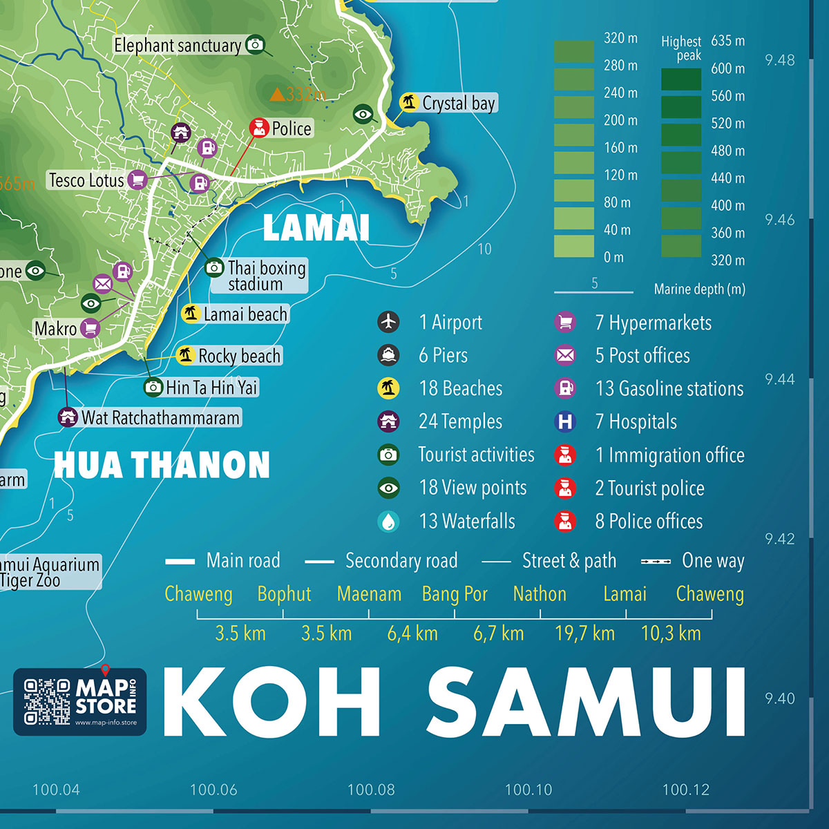 Samui Map Zoom 1