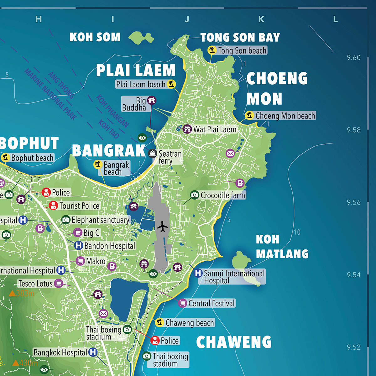 Samui Map Zoom 2