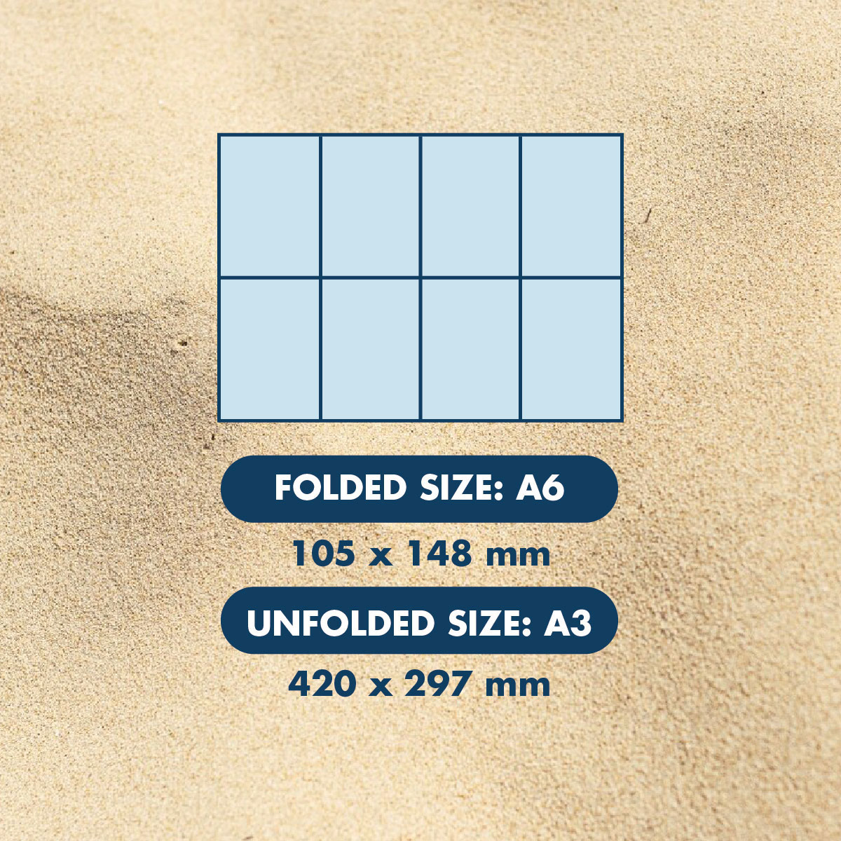 Phangan Map Info Pocket - Size